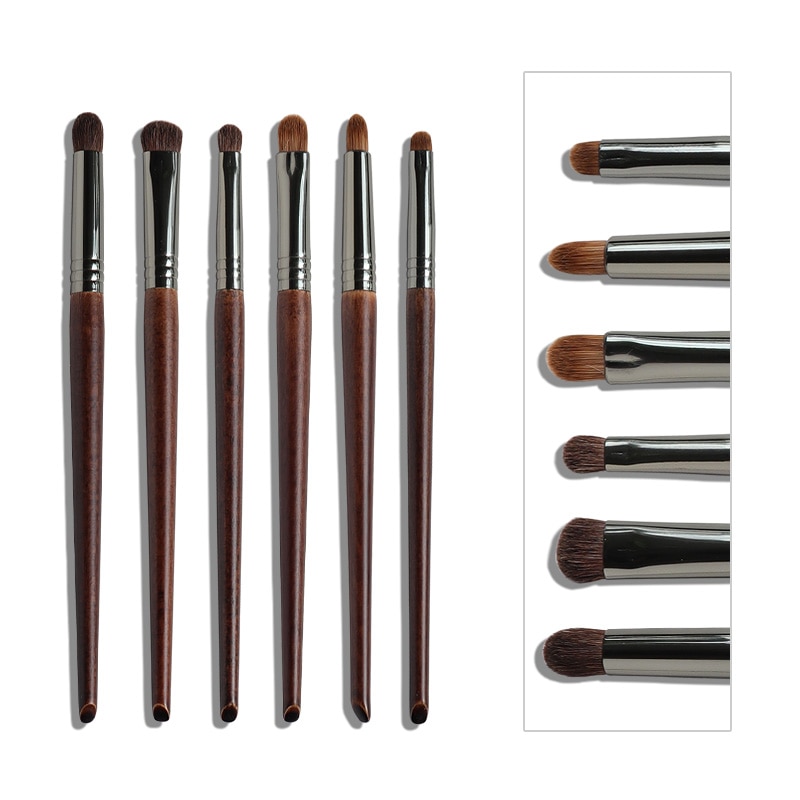 Ultra Soft Goat Hair Eye Makeup Brushes 6 Pcs Set