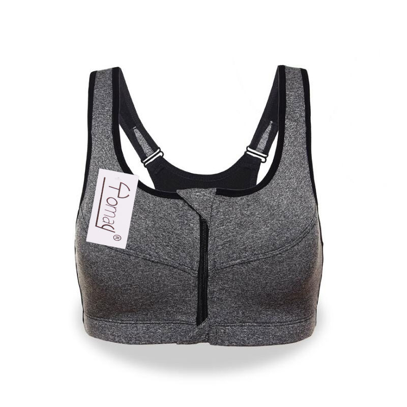 Women's Sport Bra with Front Zipper