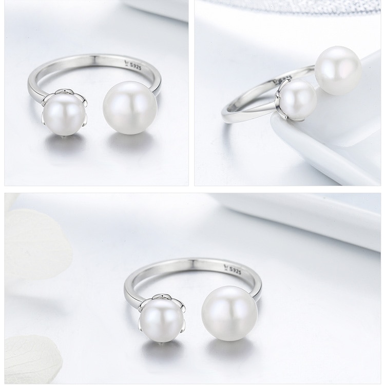 Women's Elegant Thin Silver Ring with Zirconia