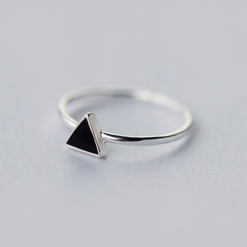 925 Sterling Silver Triangle Ring