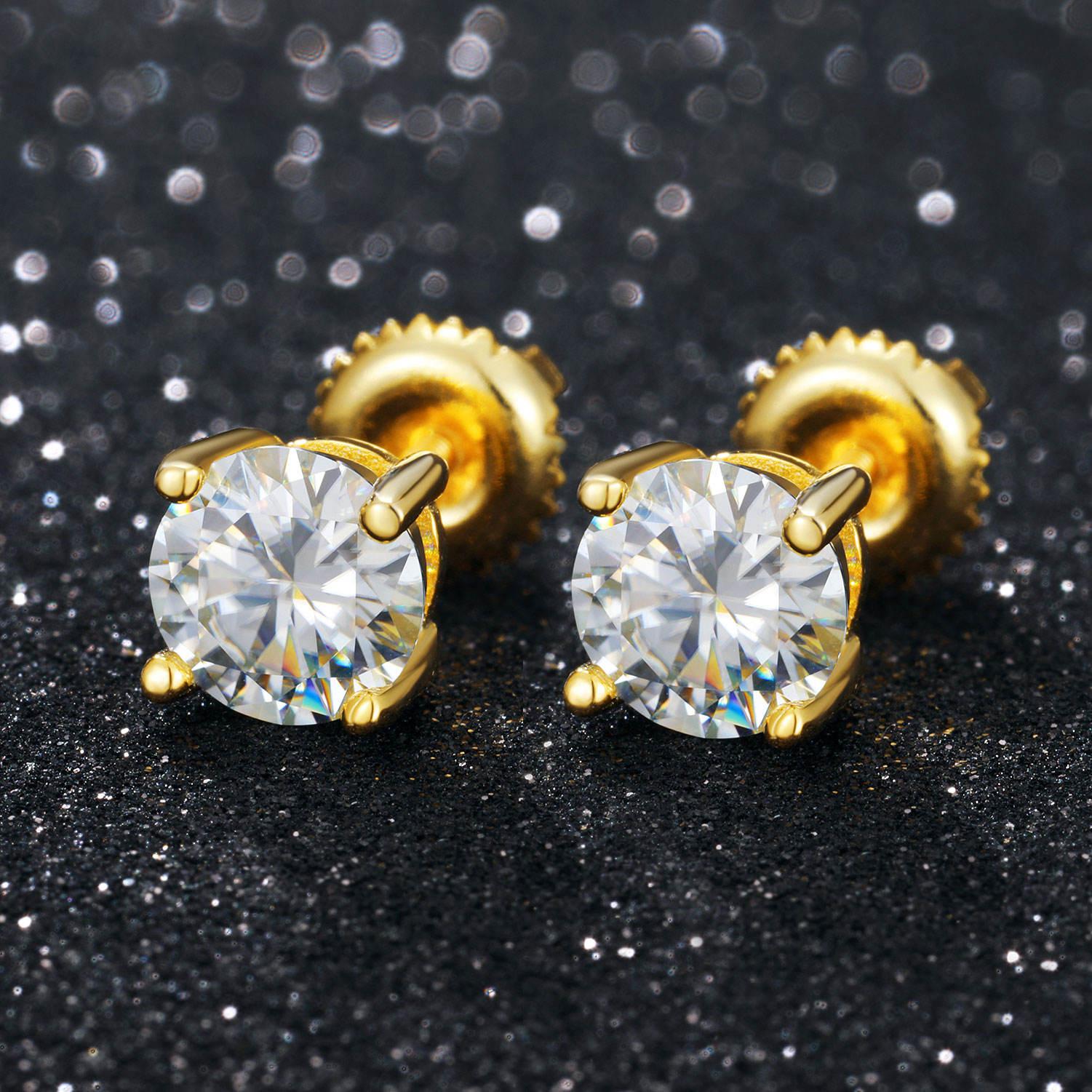 Women's Moissanite Stud Earrings