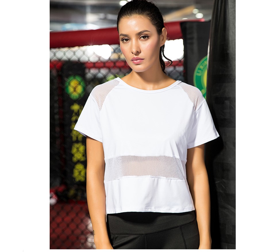 Women's Mesh Detail Sports T-Shirt