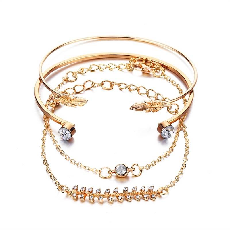 Women's Stylish Boho Bracelet 4 Pcs Set