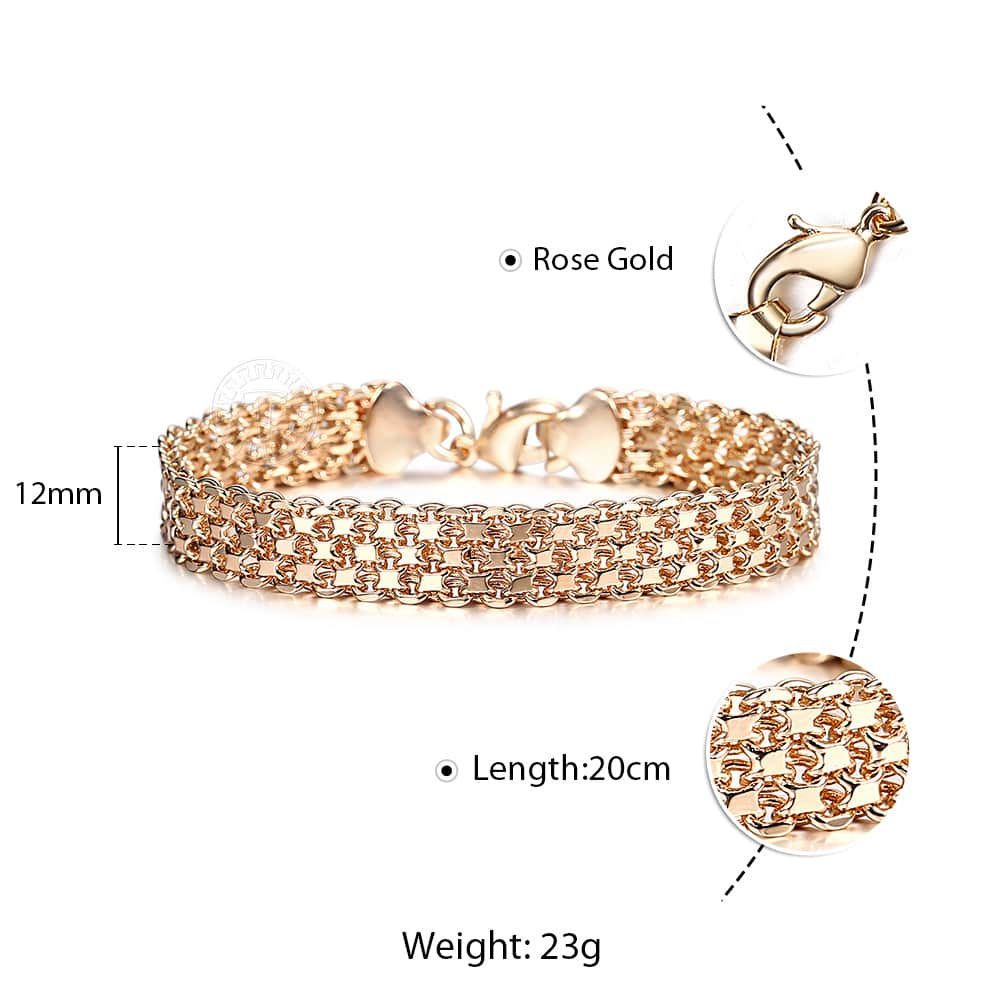 Women's Wide Chain Bracelet