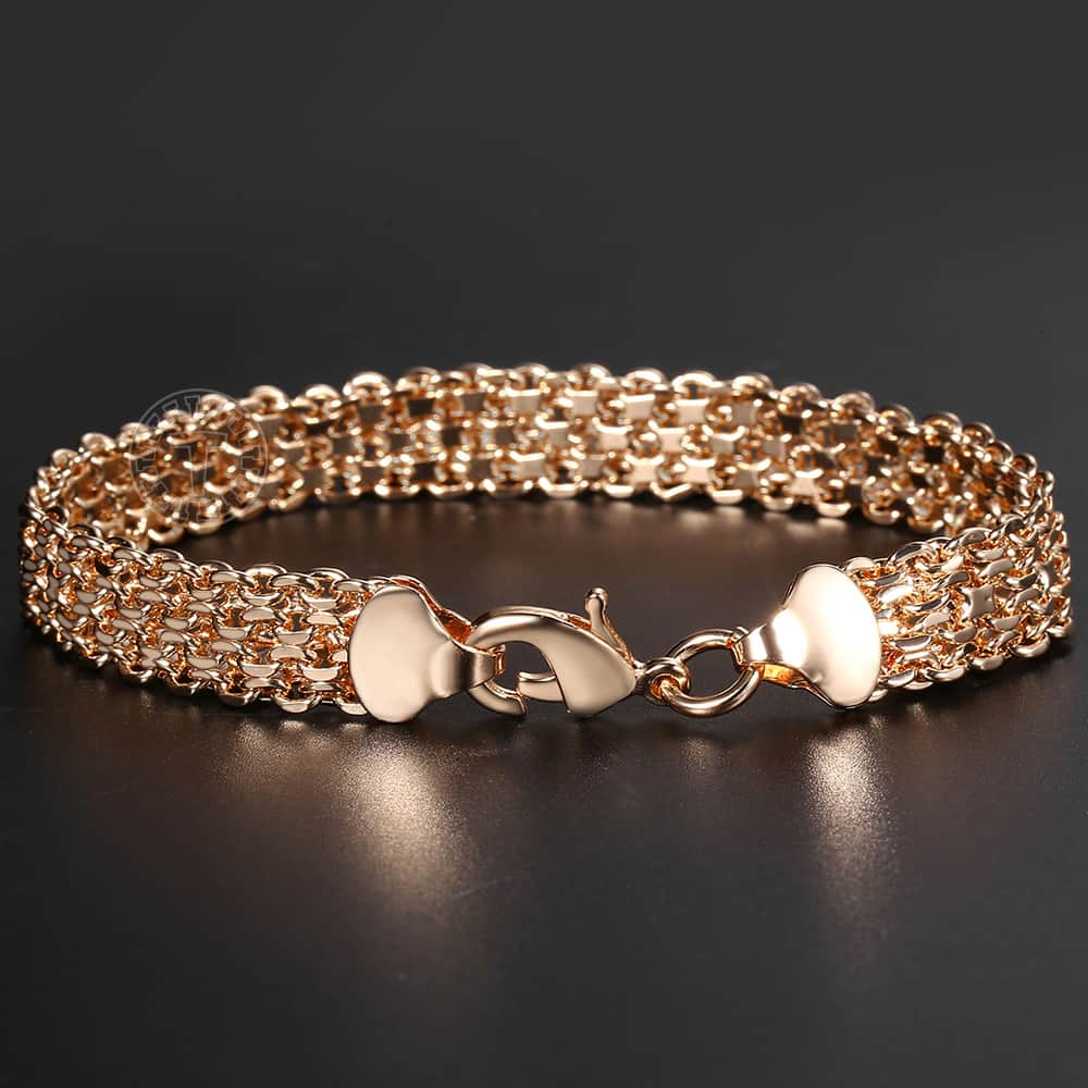 Women's Wide Chain Bracelet