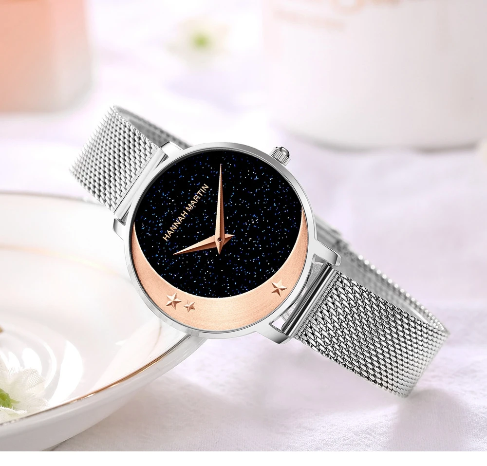 Women's Stars and Moon Quartz Watches