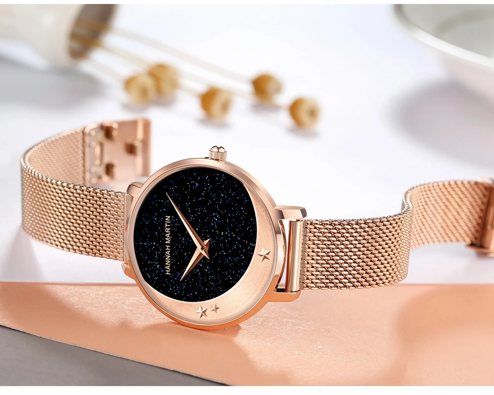 Women's Stars and Moon Quartz Watches