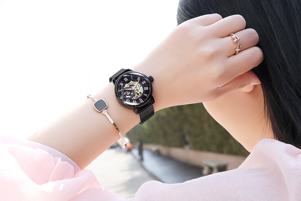 Women's Stainless Steel Mechanical Watches