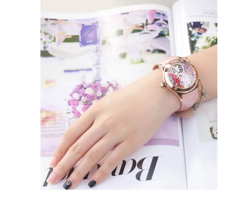 Women's Crystal Parrot Waterproof Watches