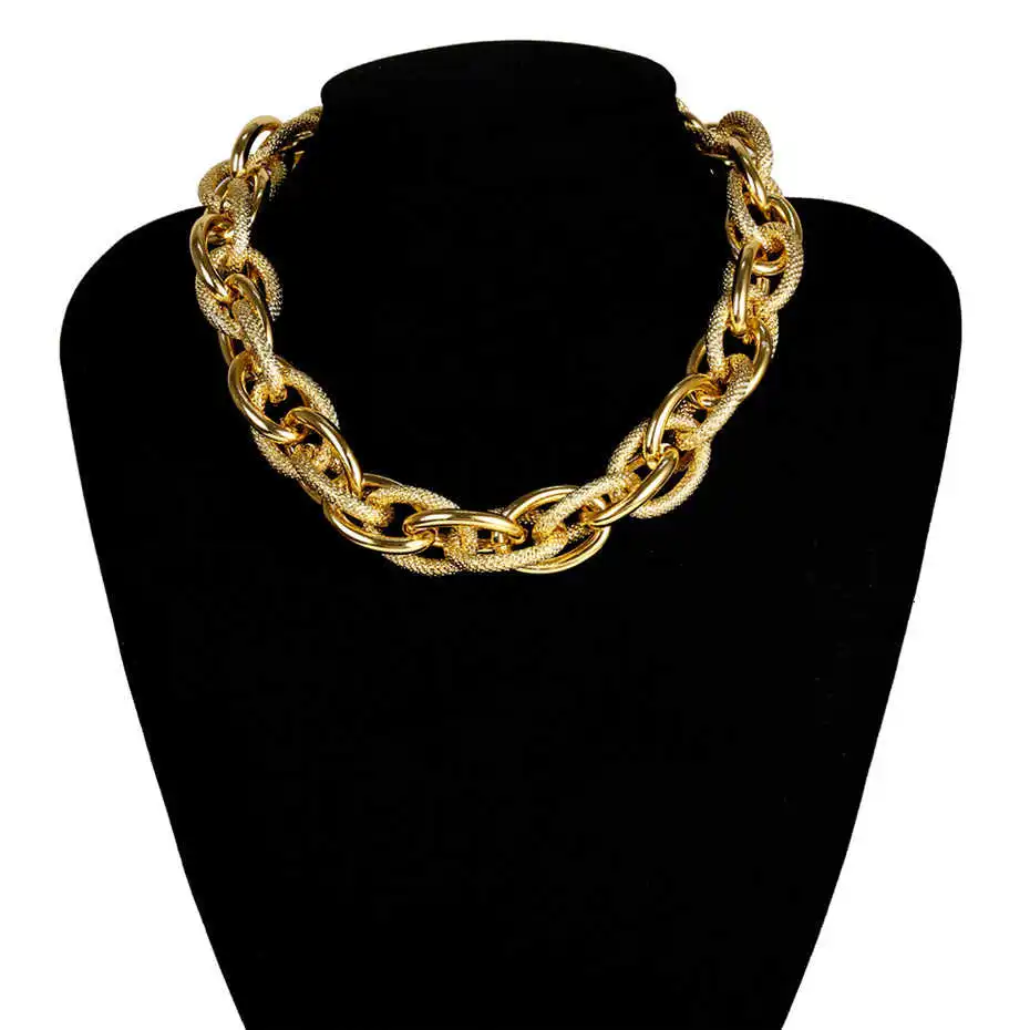 Women's Punk Lock Choker Necklace