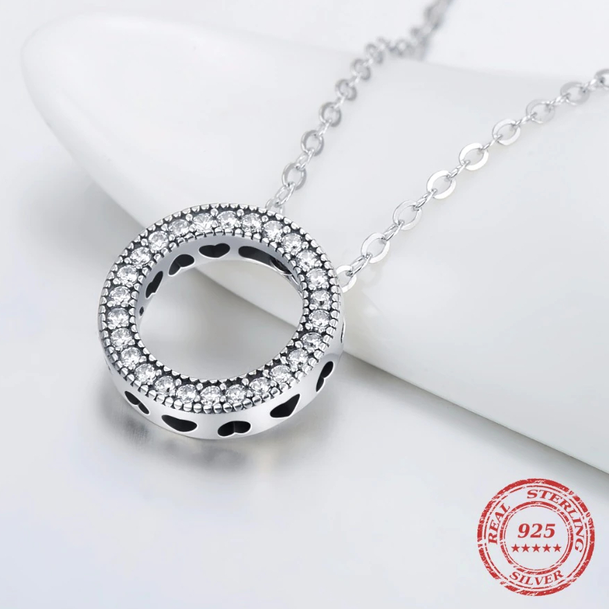 Romantic Real 925 Sterling Silver Necklace