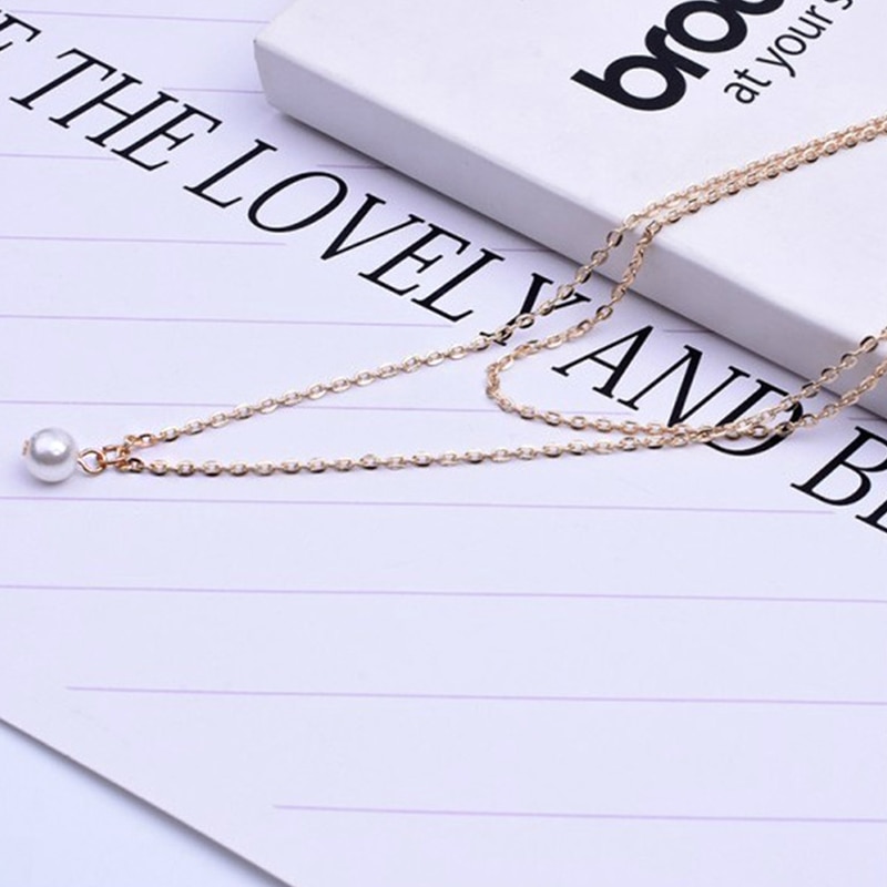 Simple Styled Double Layer Necklace