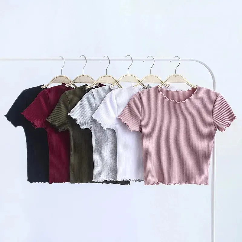 Vintage Slim Fit Short Sleeve Top for Women