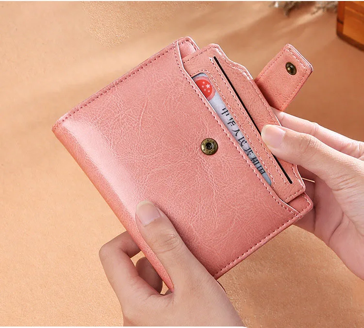 Women's Oil Wax Leather Wallet