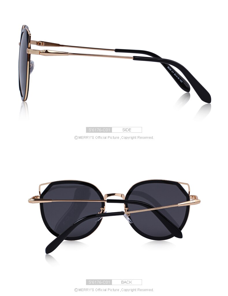 Women's Fashion Cat Eye Polarized Sunglasses