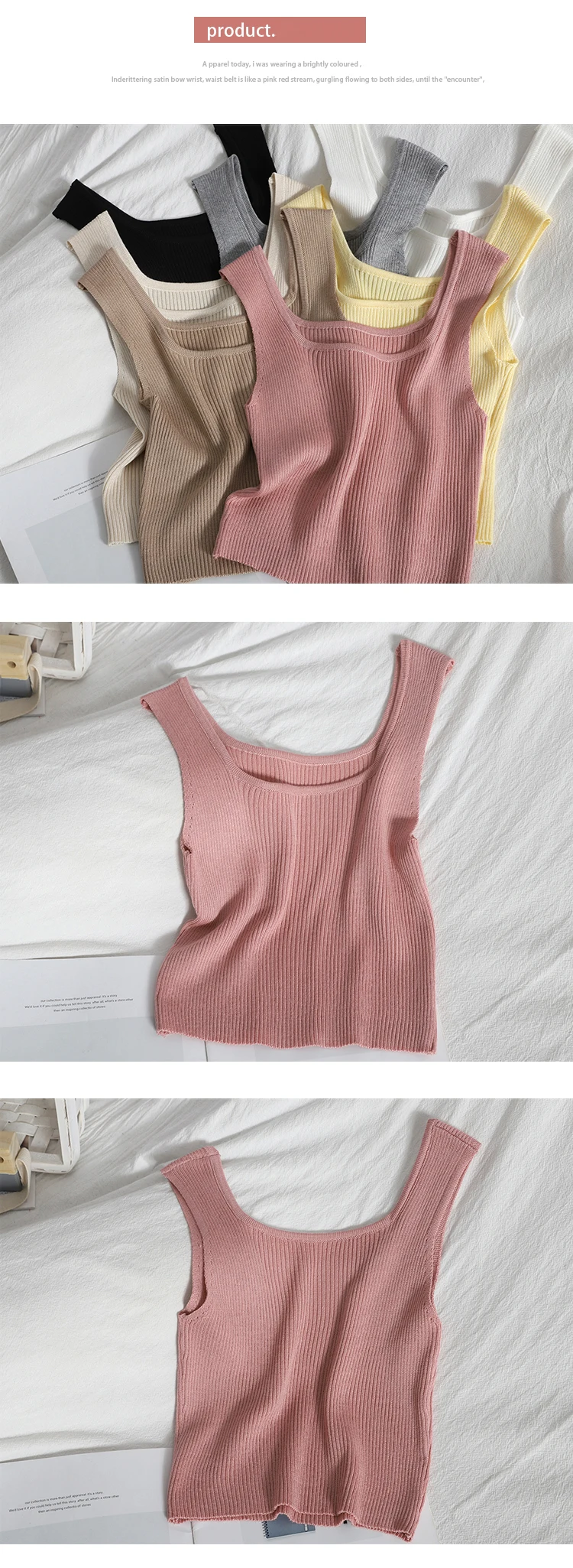 Women's Solid Color Ribbed Crop Top