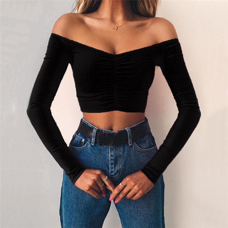 Off Shoulder T-Shirt for Girls