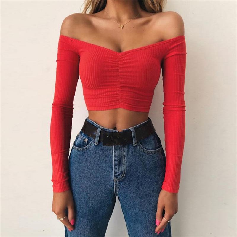 Off Shoulder T-Shirt for Girls