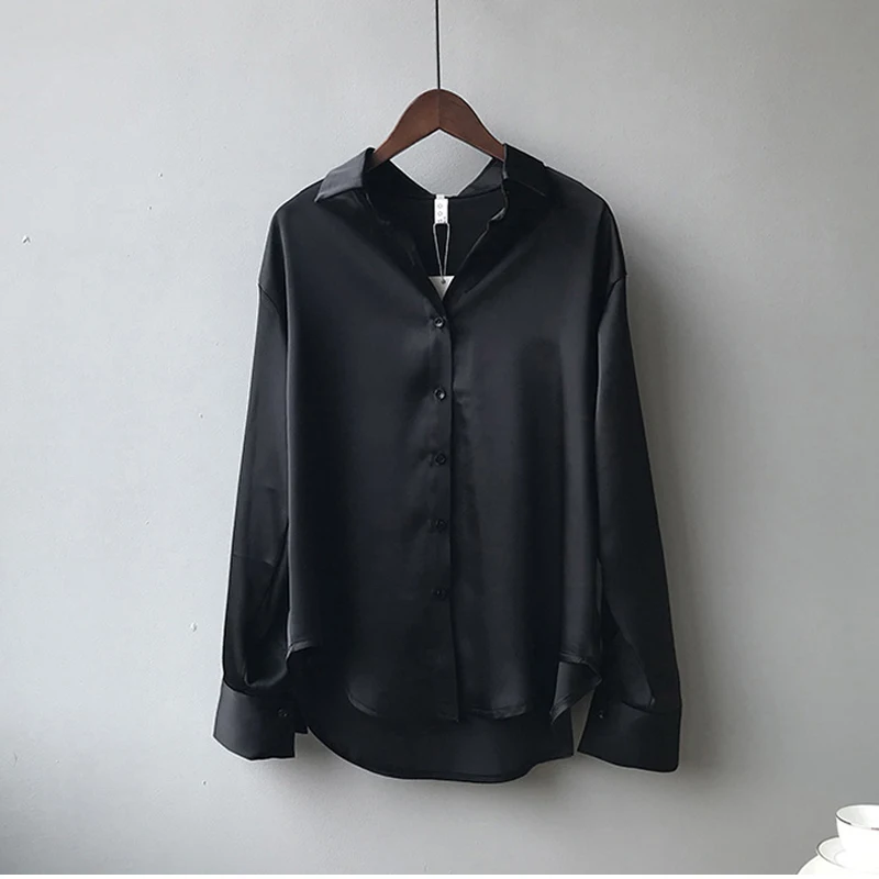 Button Up Elegant Silk Shirt