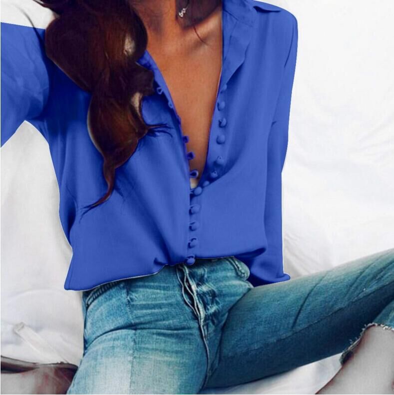 Casual Women's Blouse with Long Sleeves