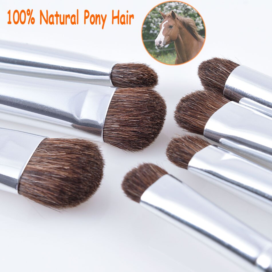 Natural Eyeshadow Brushes 7 Pcs Set