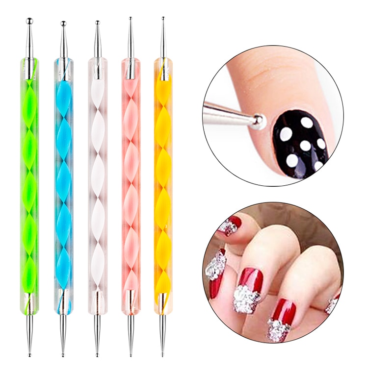 Colorful Nail Art Dotting Pens Set