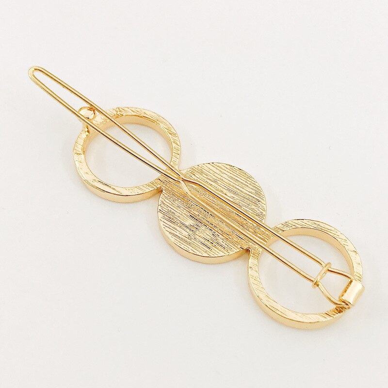 Barrette in Gold with Colorful Detail