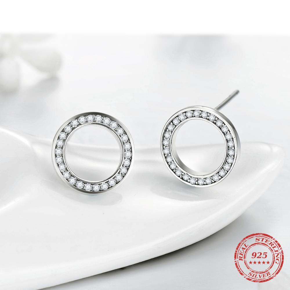 925 Sterling Silver Earrings with Crystal Zircon