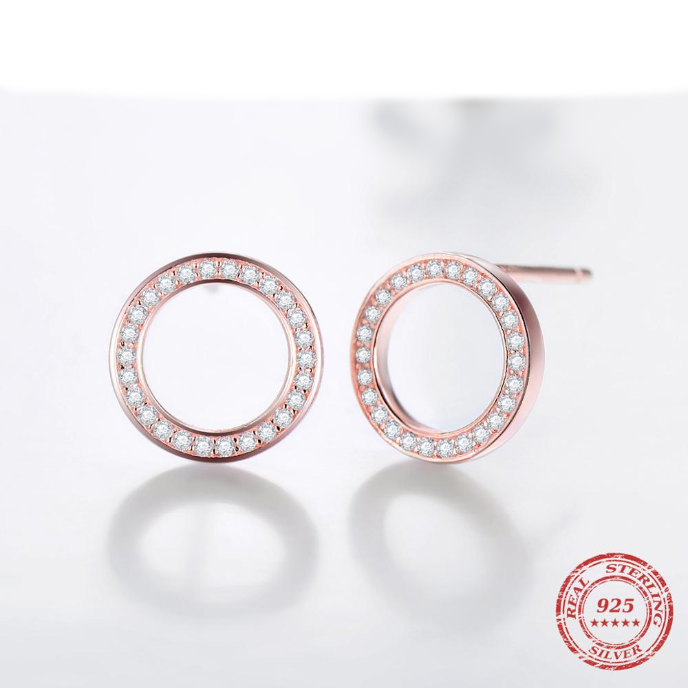 925 Sterling Silver Earrings with Crystal Zircon