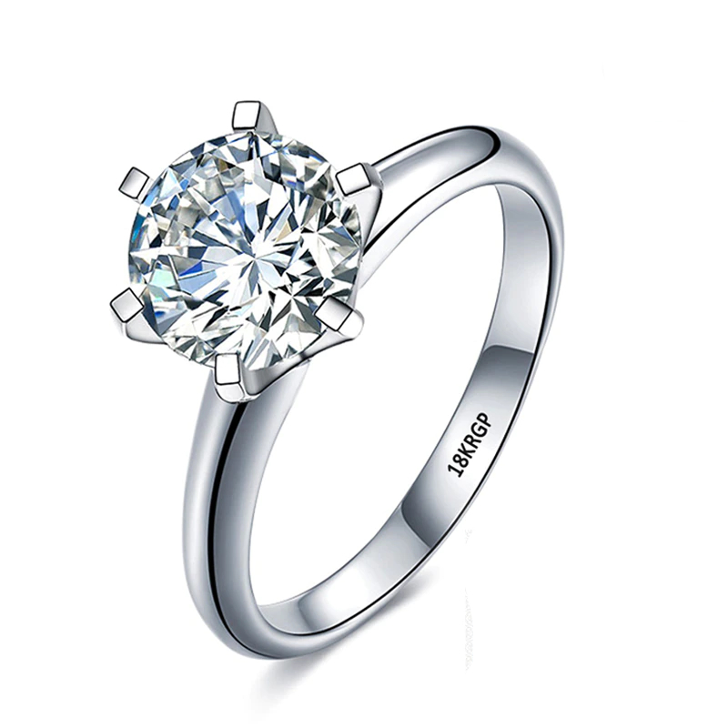 18K White Gold Ring for Women