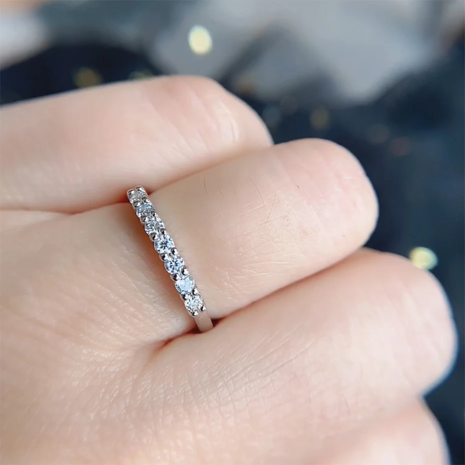 Natural Moissanite Dress Ring for Women