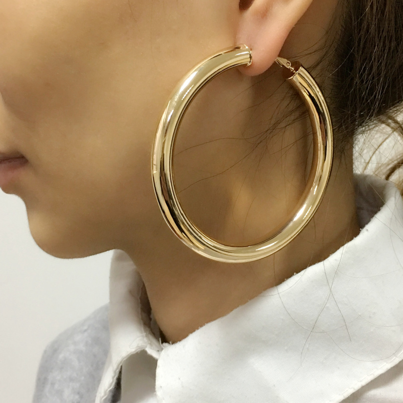 Large Ring Hoop Earrings