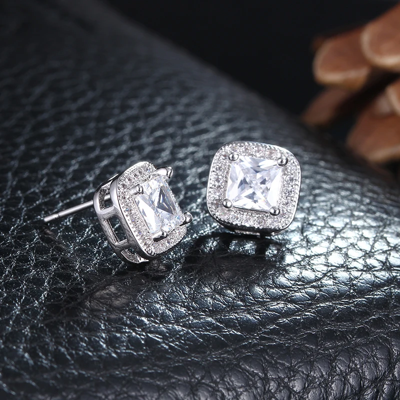 Vintage Square Stud Earrings for Women