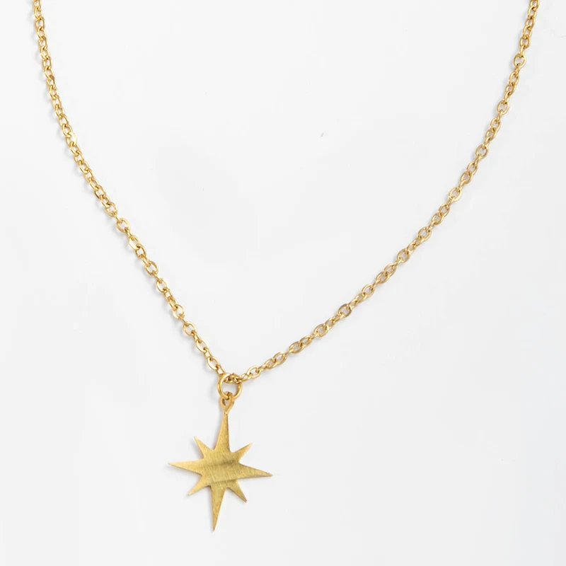 Star Shaped Women's Necklace in Gold