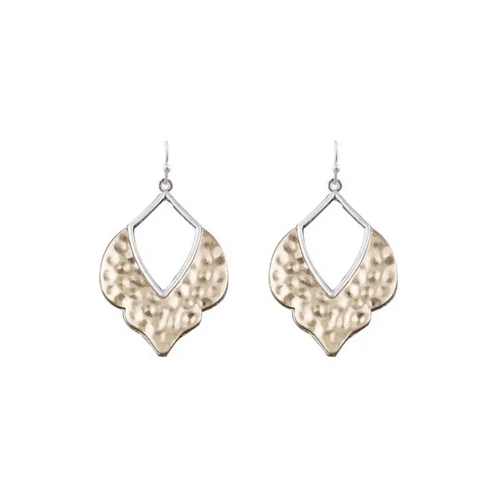 Moroccan Hammered Teardrop Earrings for Women