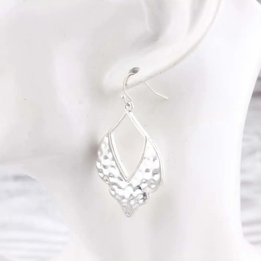 Moroccan Hammered Teardrop Earrings for Women