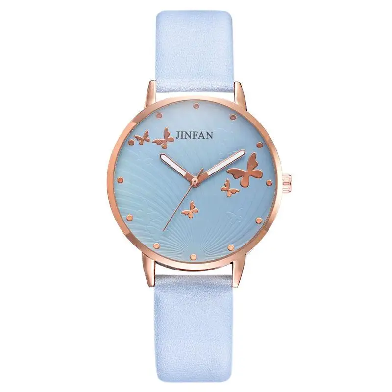 Butterfly Designed Dial Women's Quartz Watch