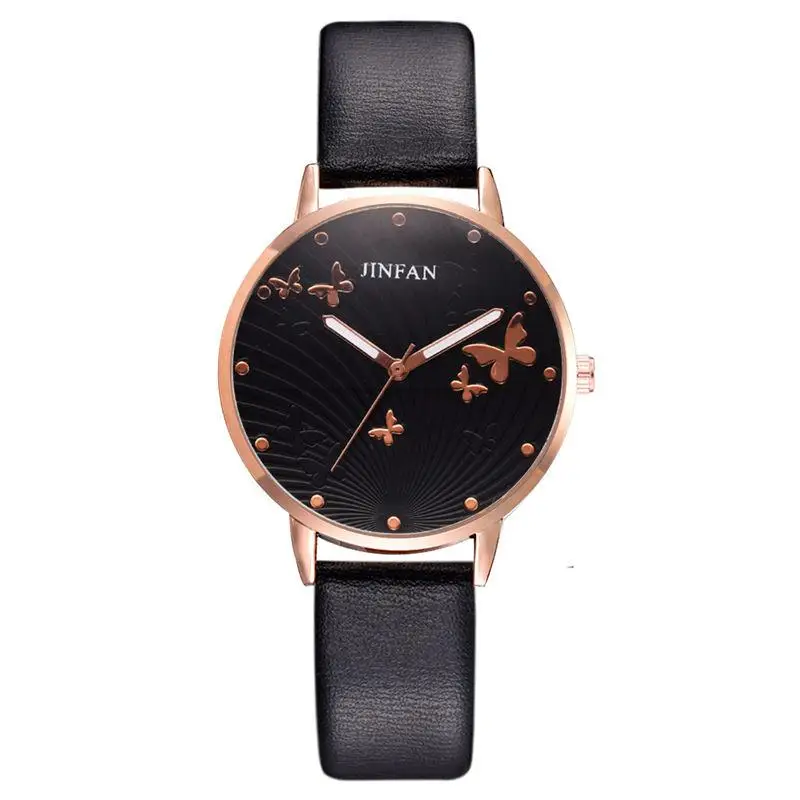 Butterfly Designed Dial Women's Quartz Watch