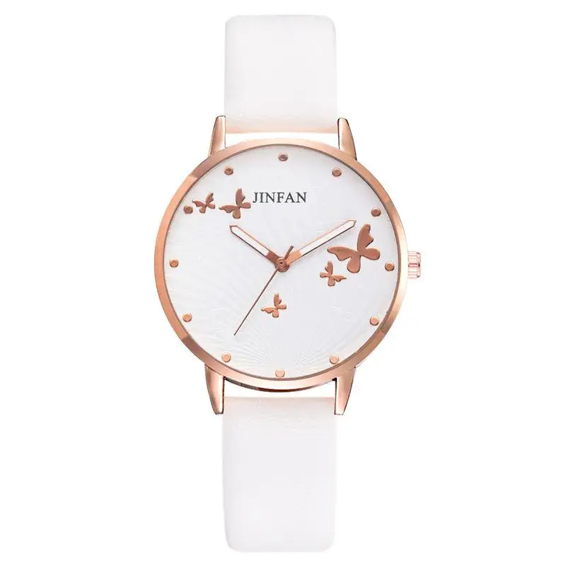 Butterfly Designed Dial Women's Quartz Watch