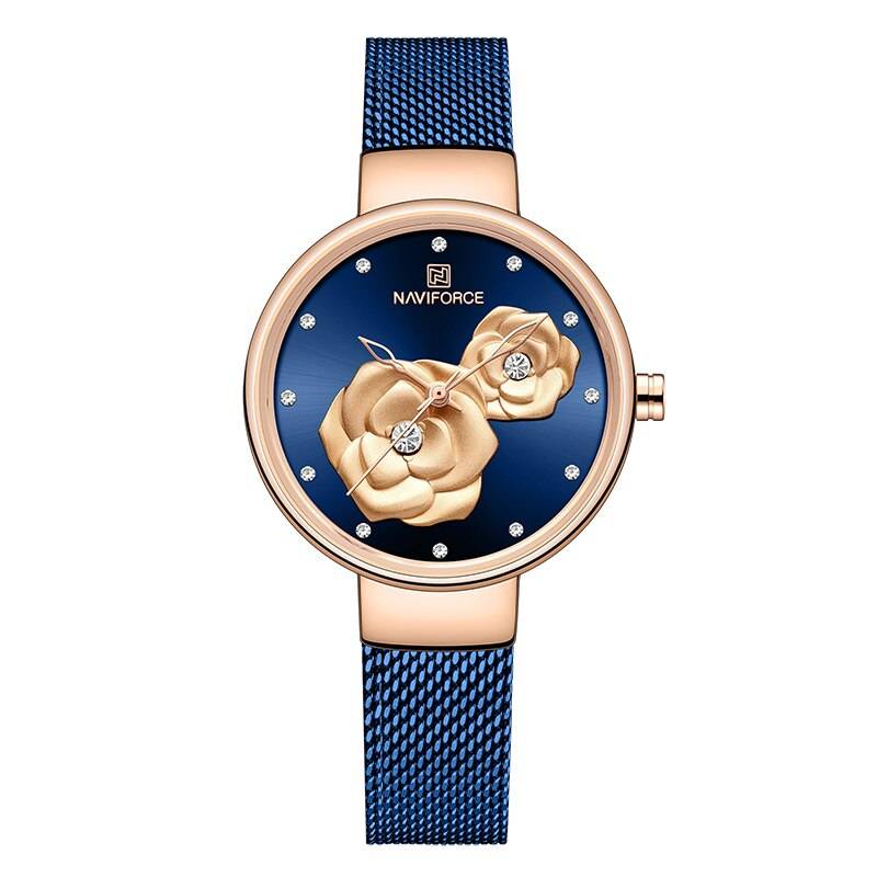 Rose Gold / Blue