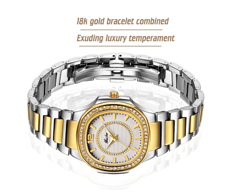 Women's Square Wrist Watch with Diamonds