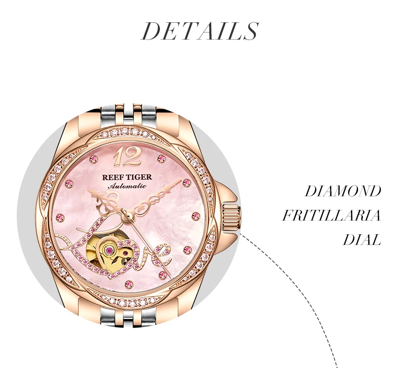 Women's Crystal Dial Automatic Watches