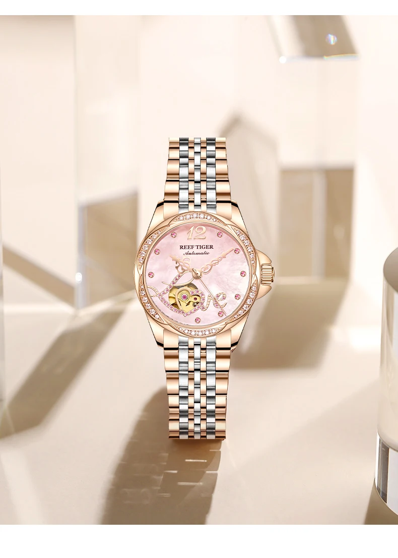 Women's Crystal Dial Automatic Watches