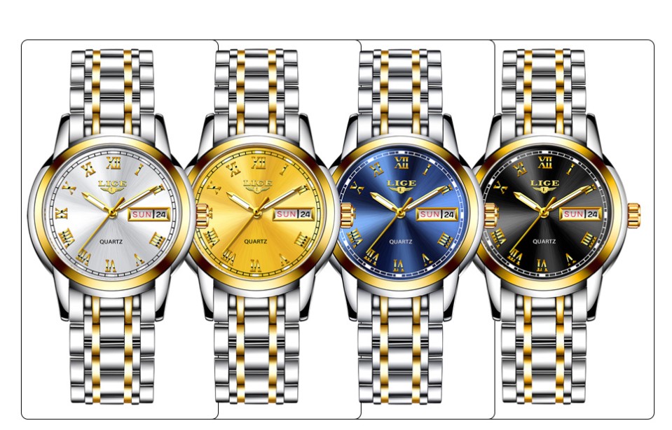 Women's Luxury Stainless Steel Bracelet Watches