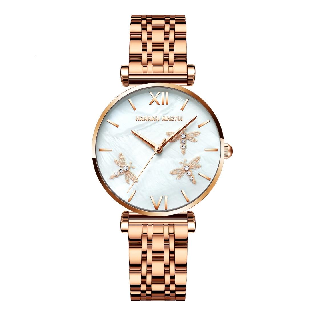 Women's Pearl Dragonfly Decorated Watch