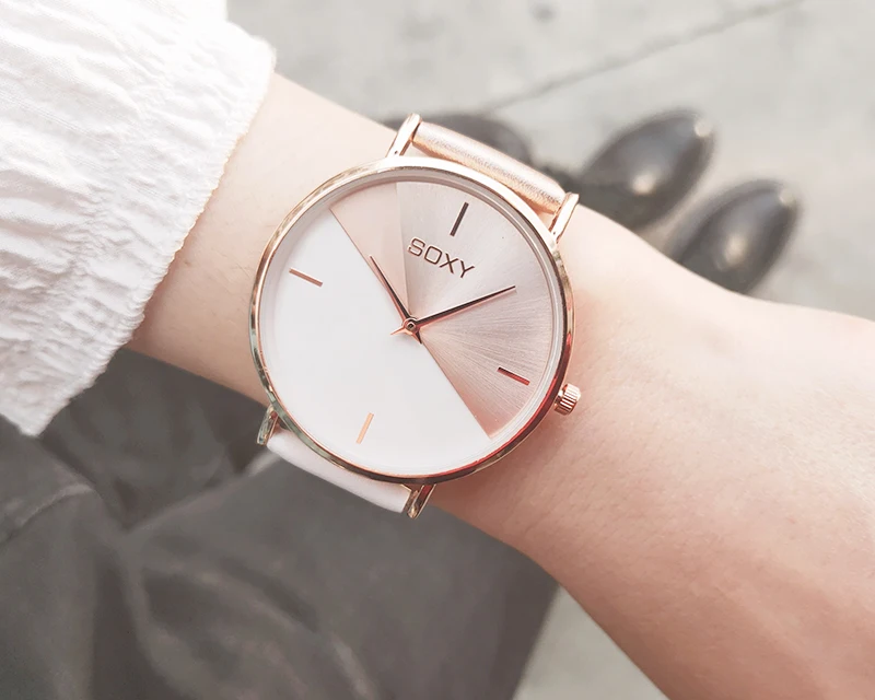 Women's Watch with Leather Band