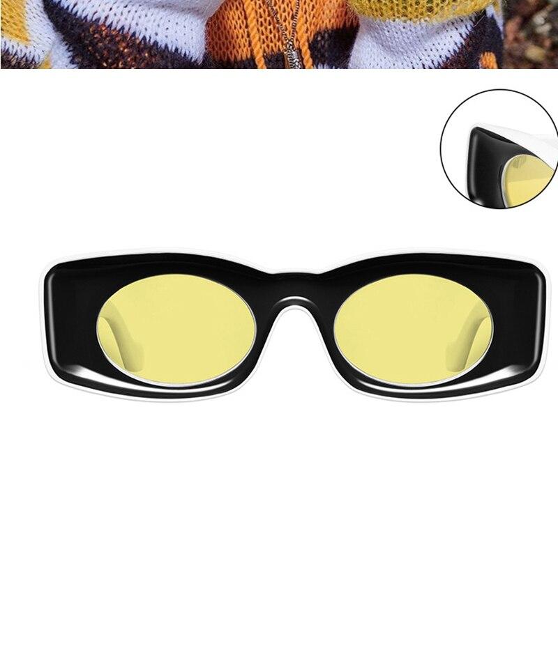 Women's Two Tone Rectangular Sunglasses