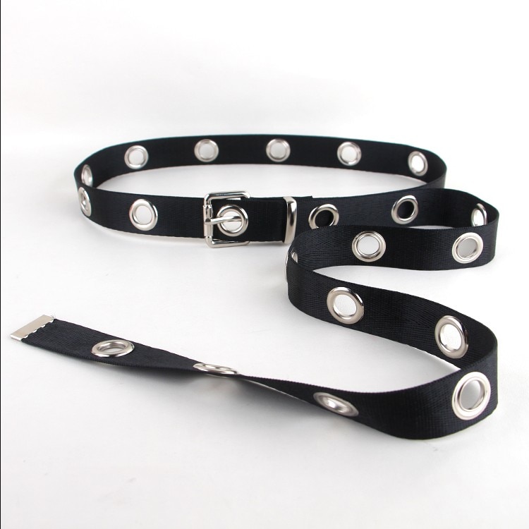 Trendy Women's Rivet Canvas Belt