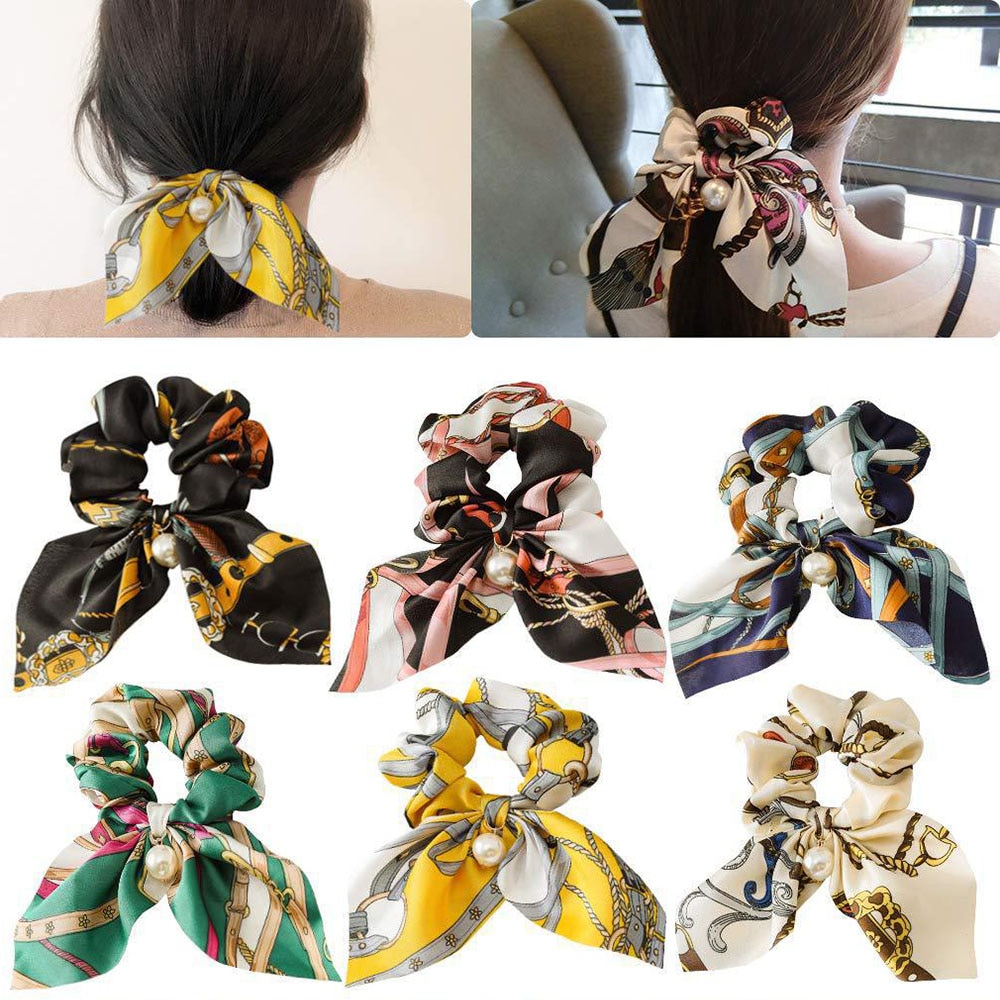 Women's Printed Bowknot Hair Band