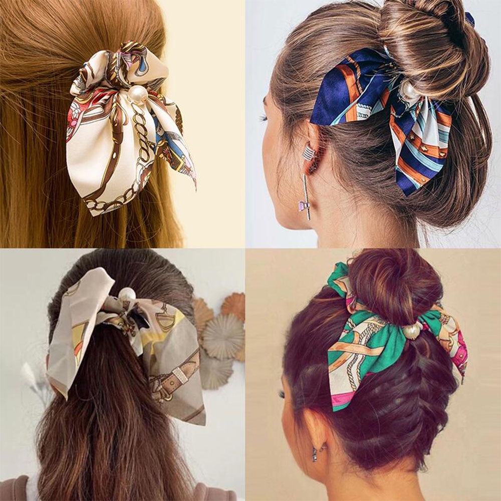 Women's Printed Bowknot Hair Band